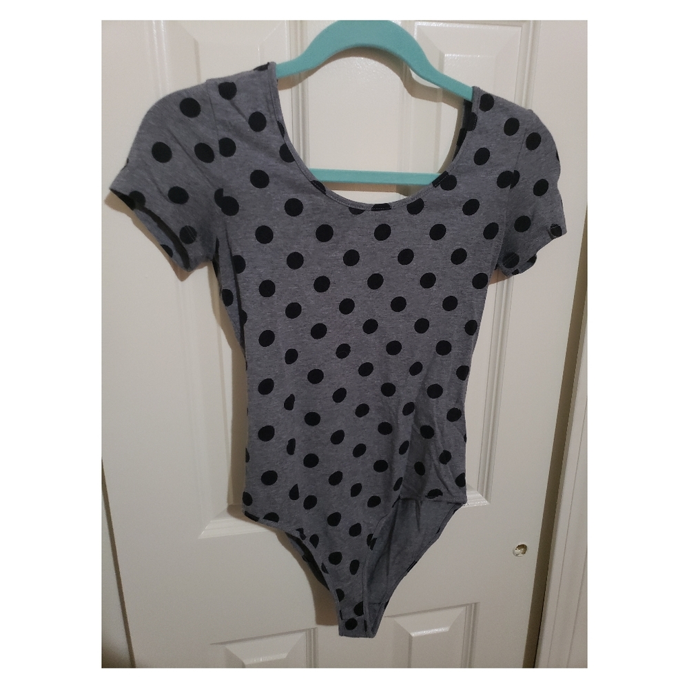 Polka Dot Body Suit Top